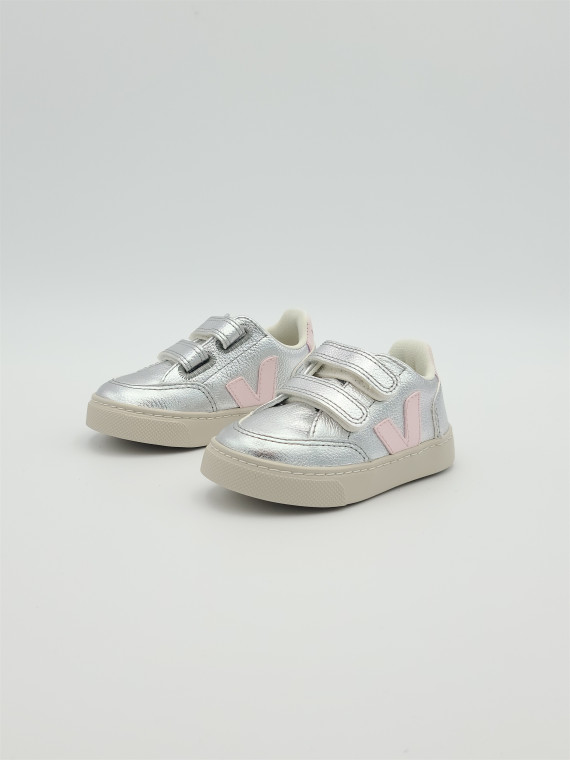 v-12 velcros textile silver/lassi