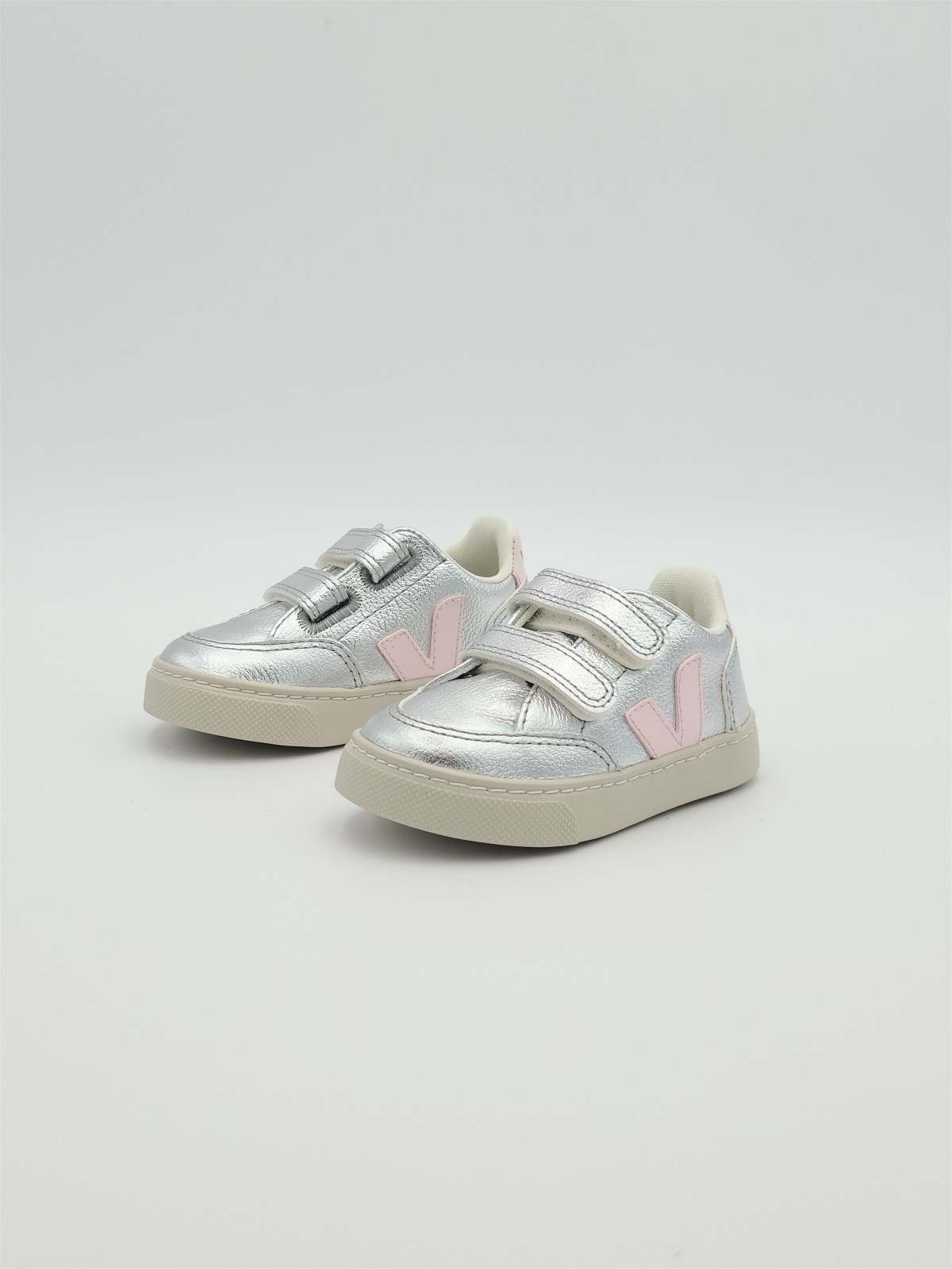 v-12 velcros textile silver/lassi