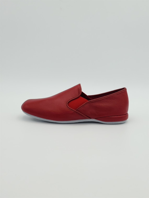 pirou cuir rouge