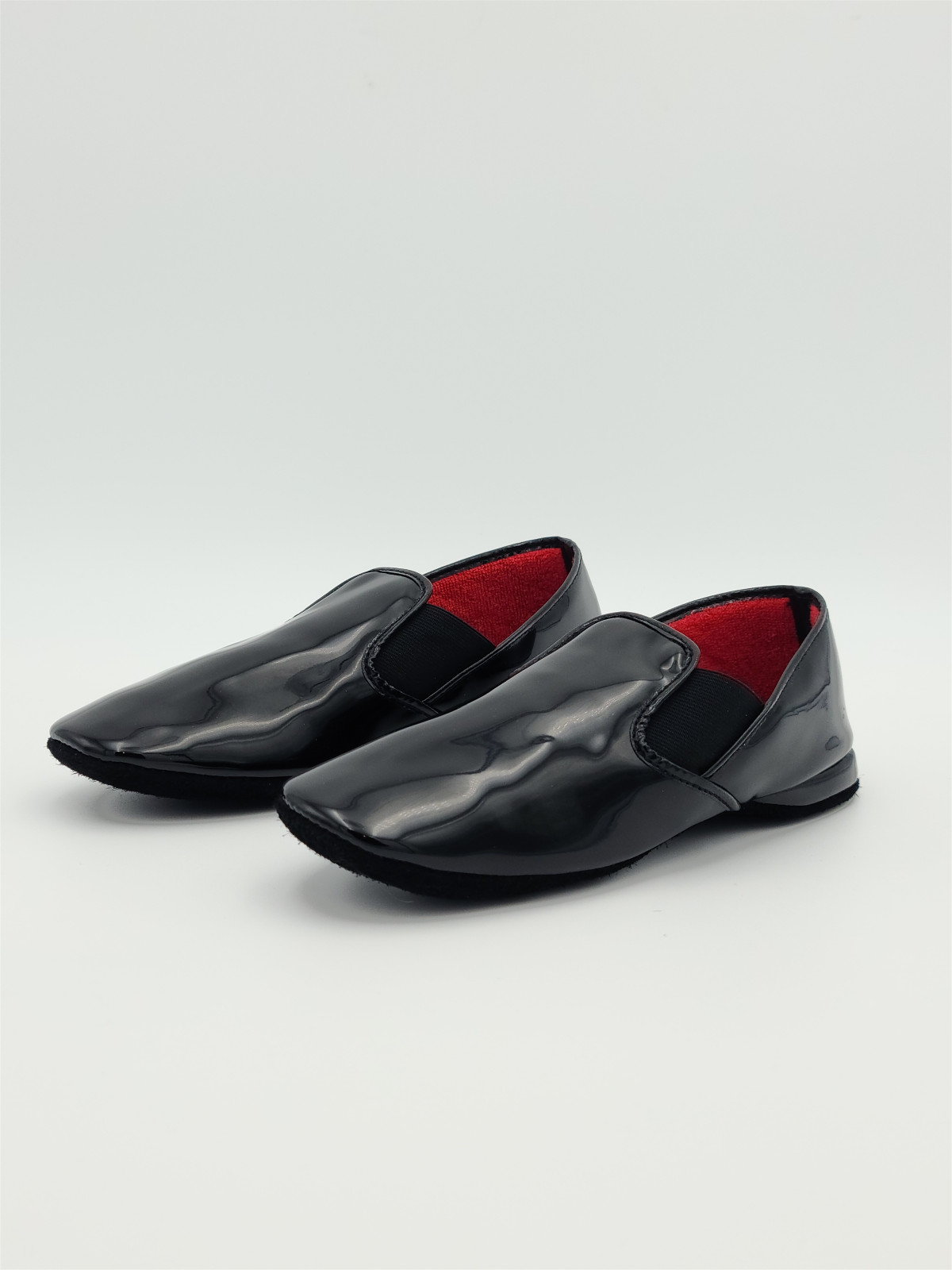 pirou cuir vernis noir