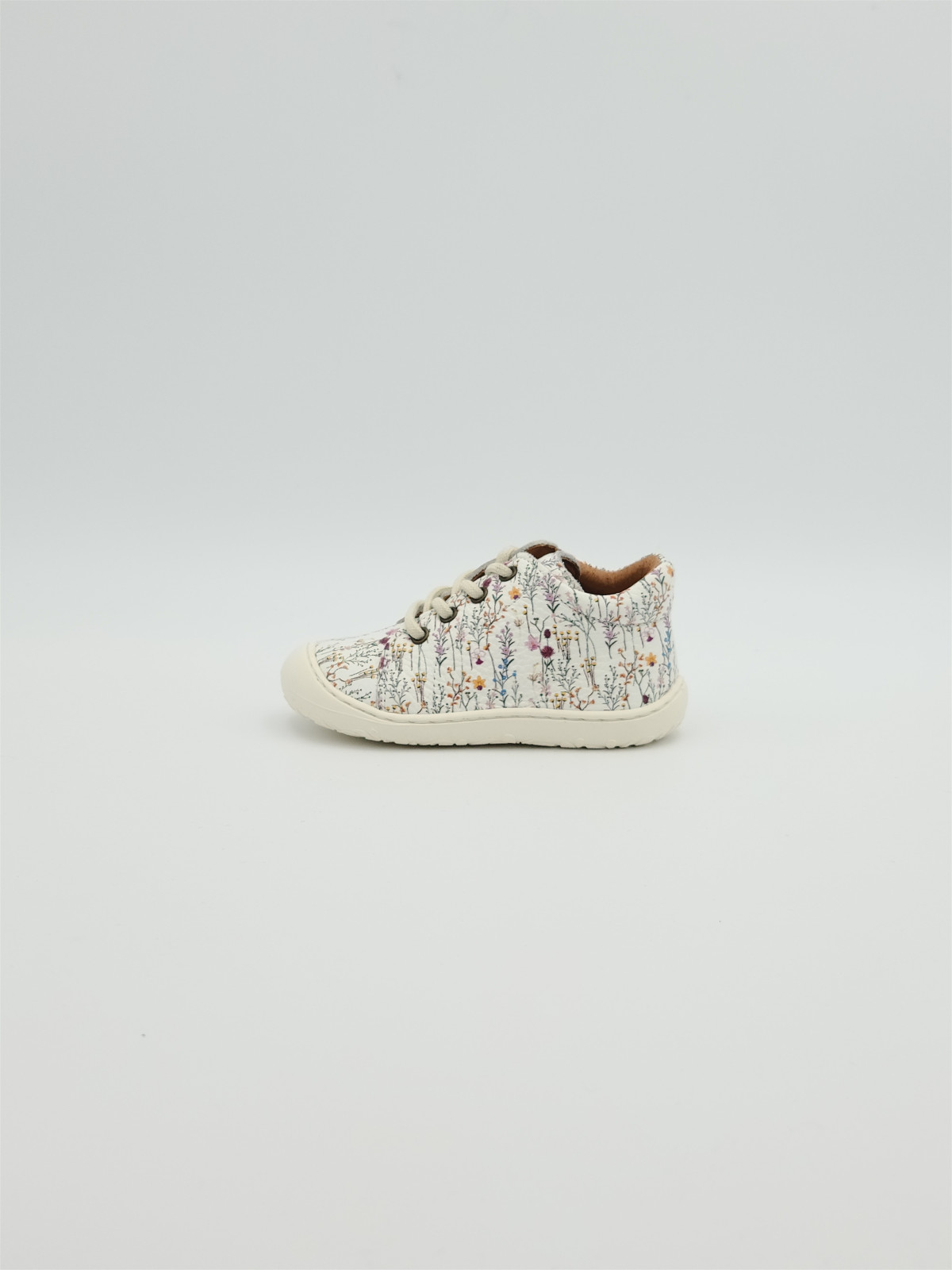 heva cuir fleurie blanc