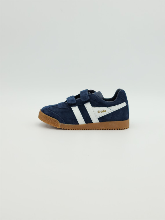 harrier strap suede navy/white