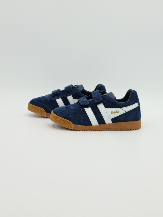harrier strap suede navy/white