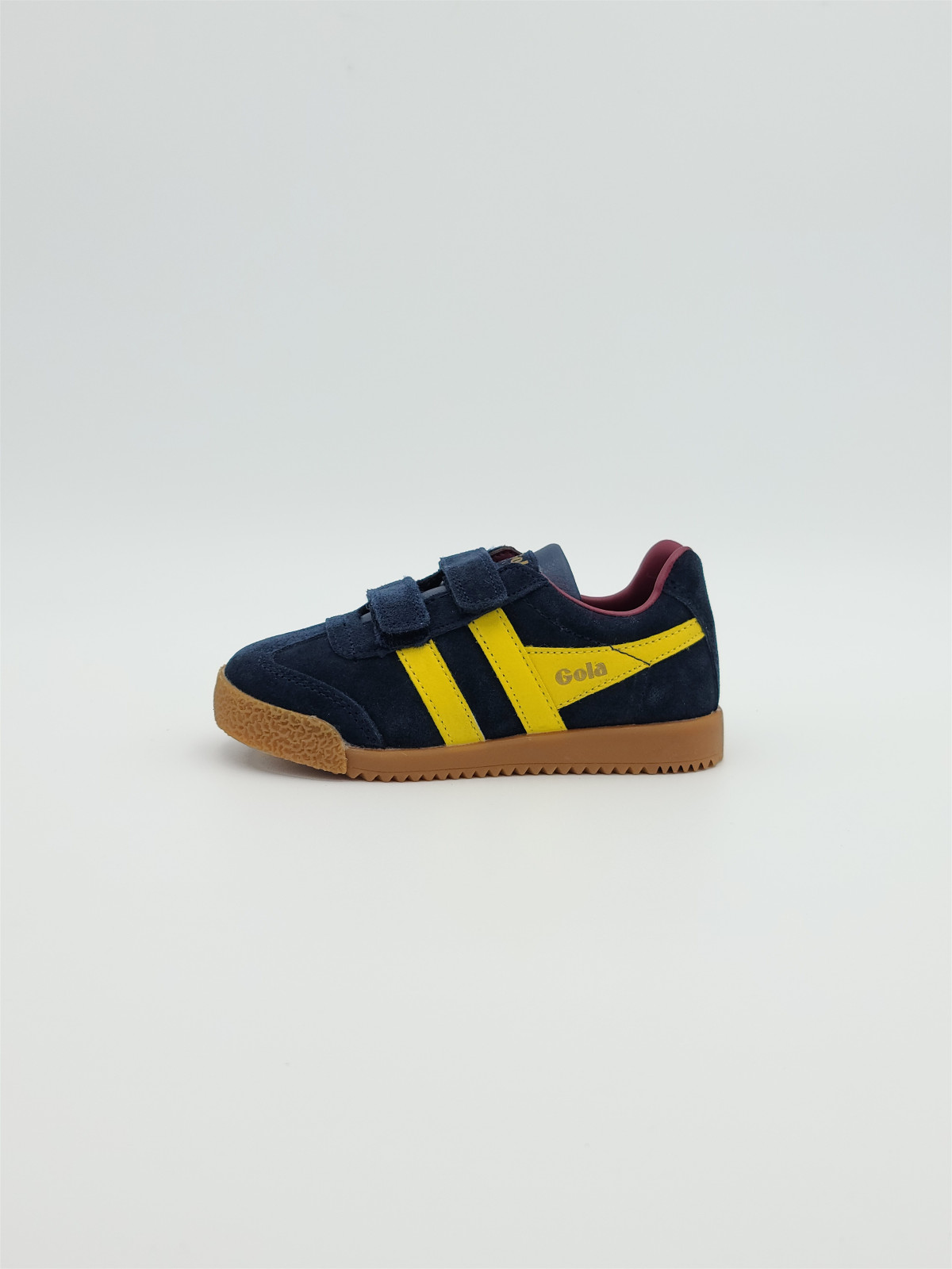 harrier strap suede navy/sun/red