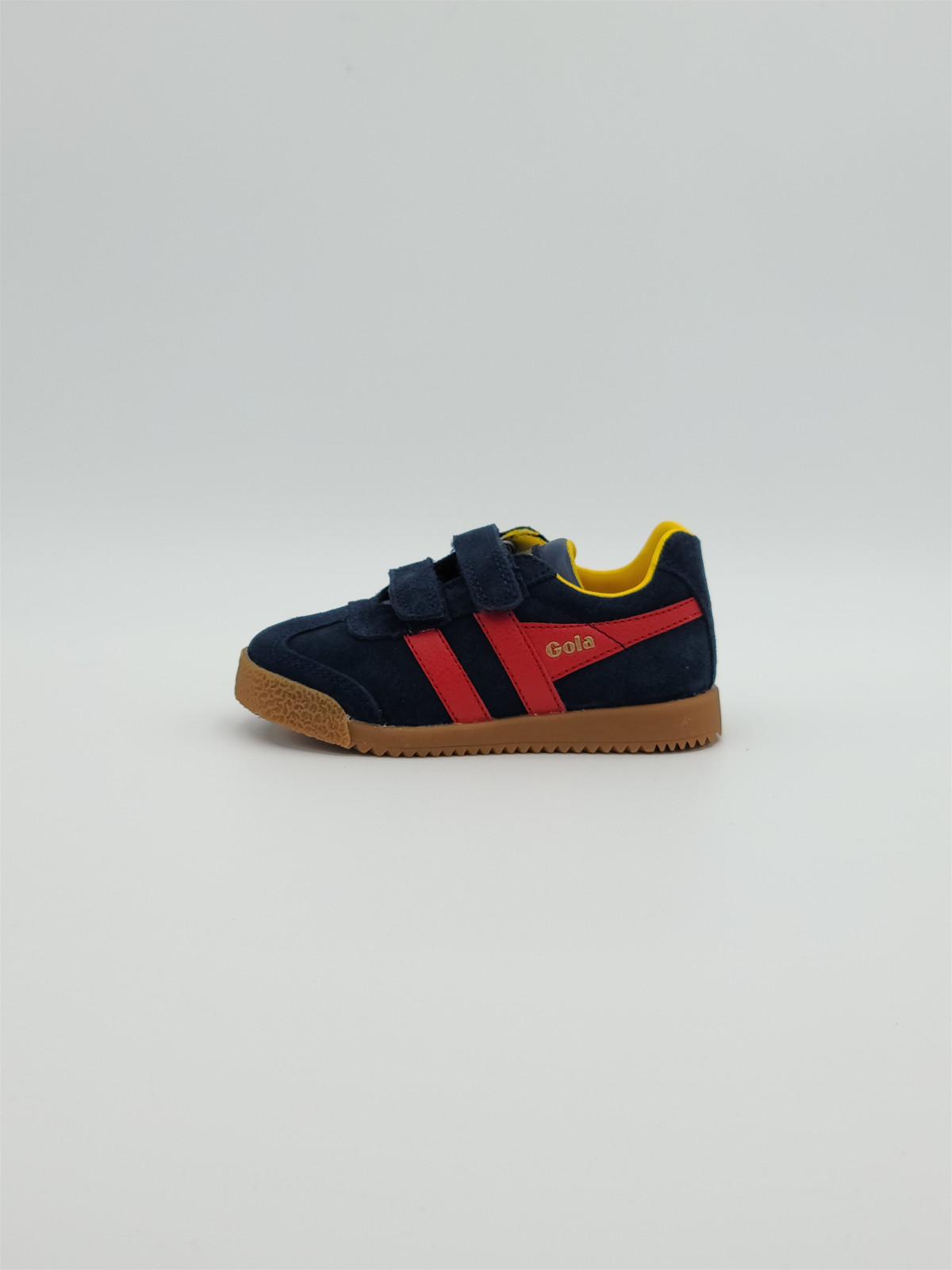 harrier strap suede navy/red/sun