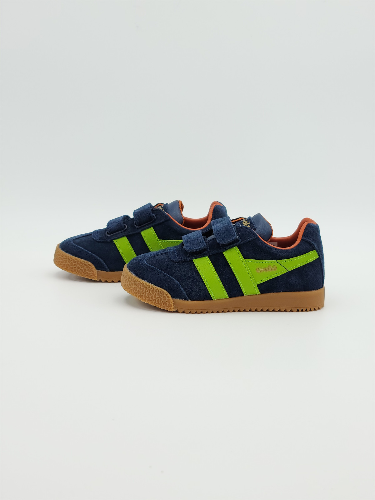 harrier strap suede navy/zest/orange