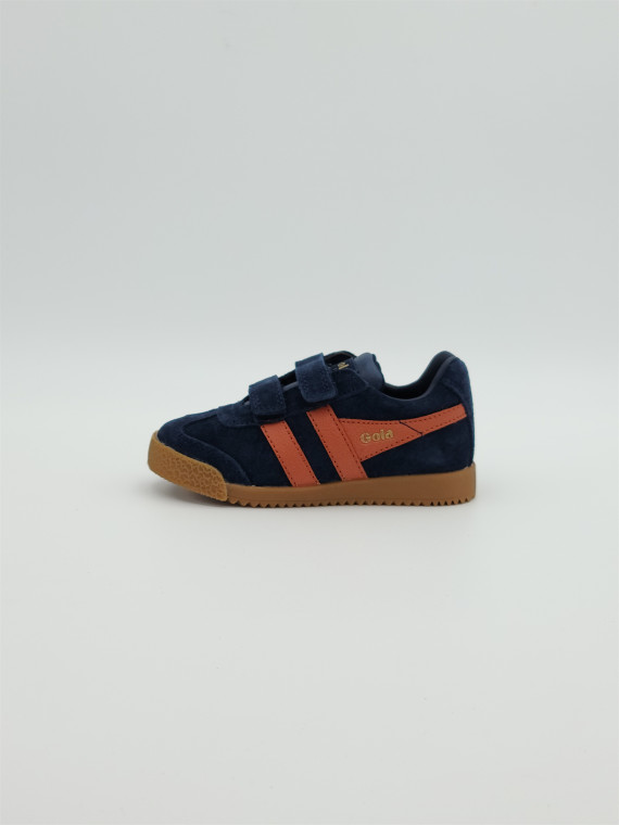 harrier strap suede navy/moody orange
