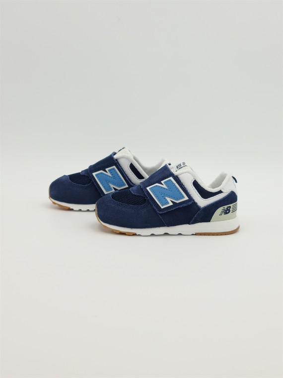 574 new-b hook & loo nubuck/mesh marine