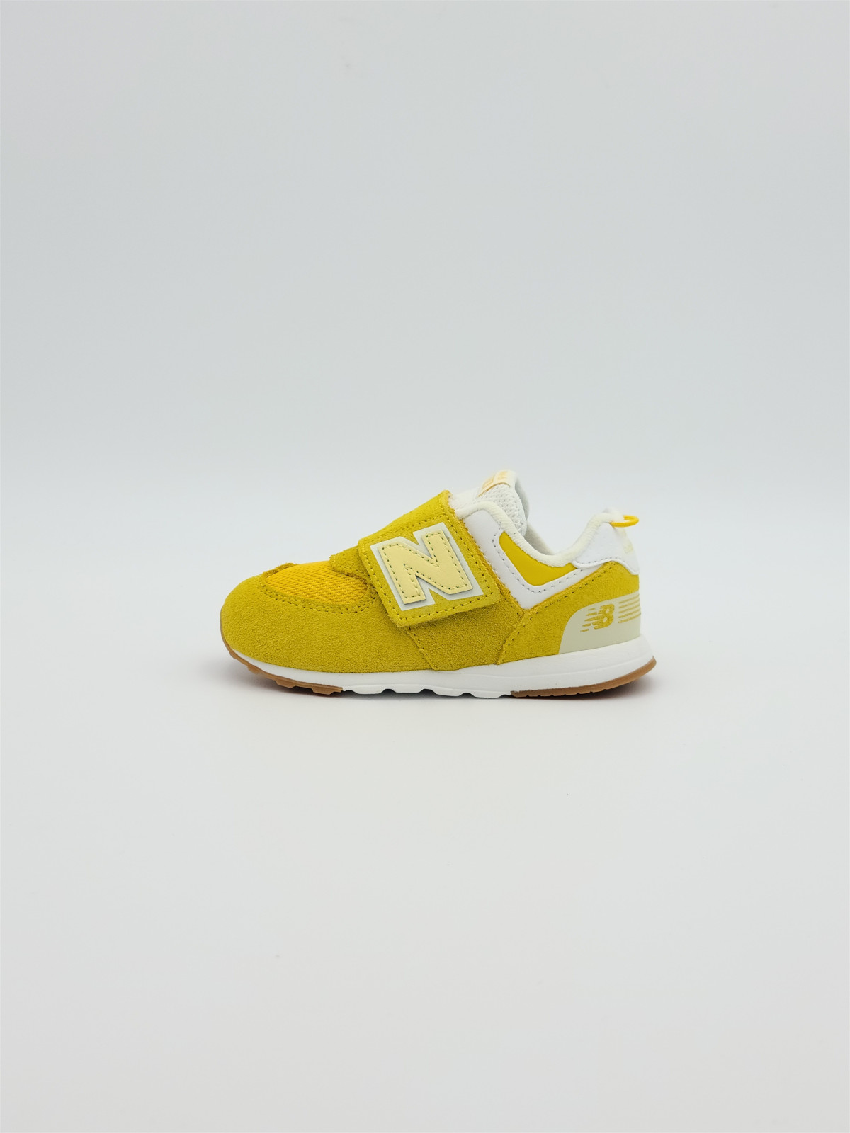 574 new-b hook & loo nubuck/mesh jaune