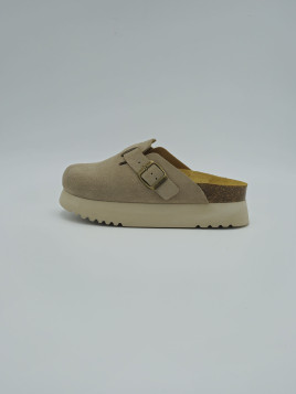 justine suede dark beige