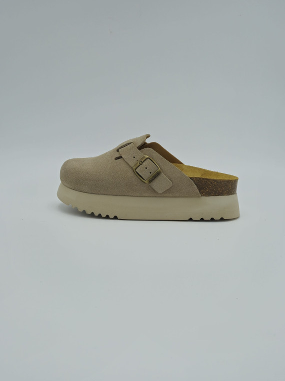 justine suede dark beige