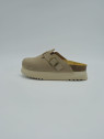 justine suede dark beige