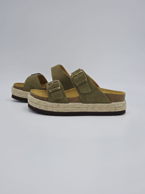 ines suede khaki.