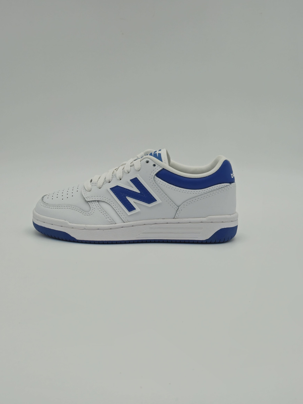 480 j cuir blanc/bleu