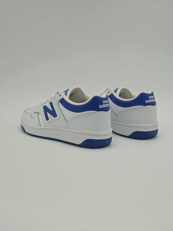 480 j cuir blanc/bleu