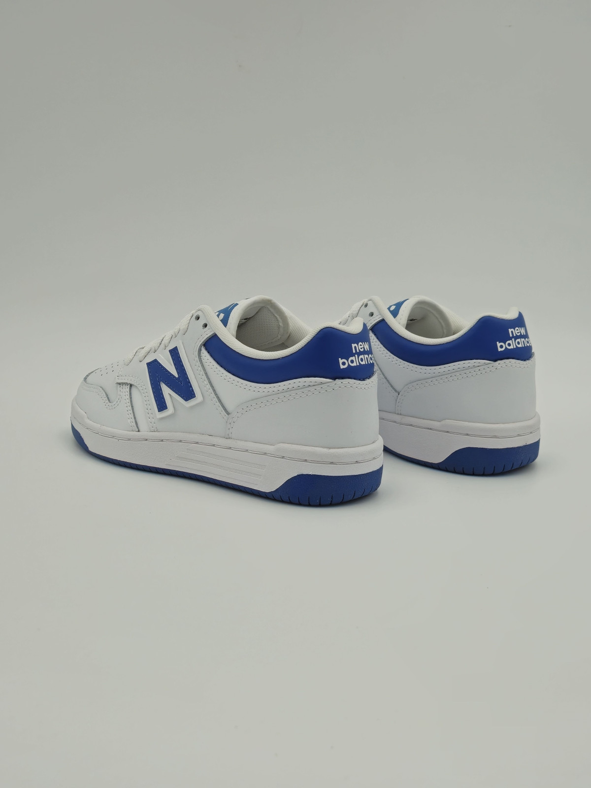 480 j cuir blanc/bleu