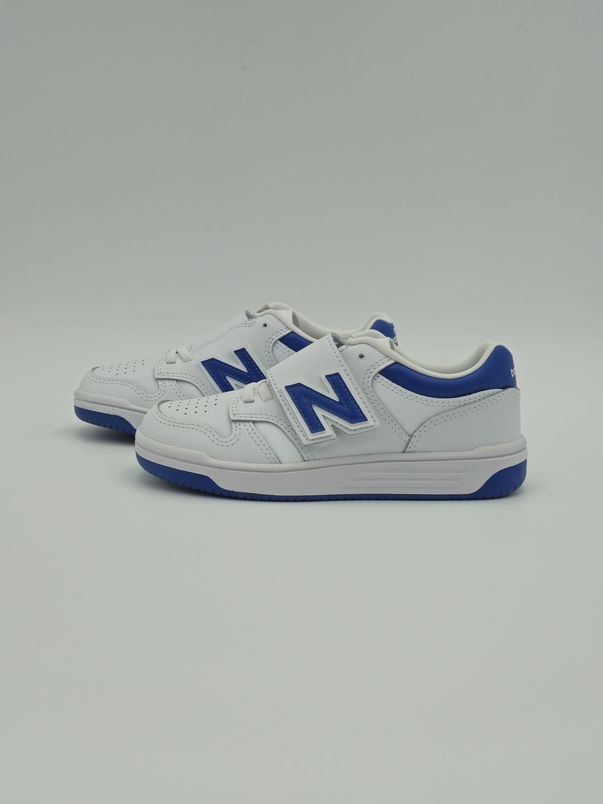 480 hook & loop cuir blanc