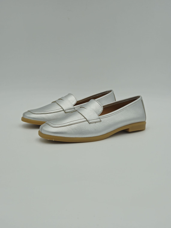 a1001et cuir/métalisé argent