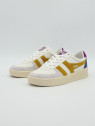 grandslam trident cuir white/sun/foxglove