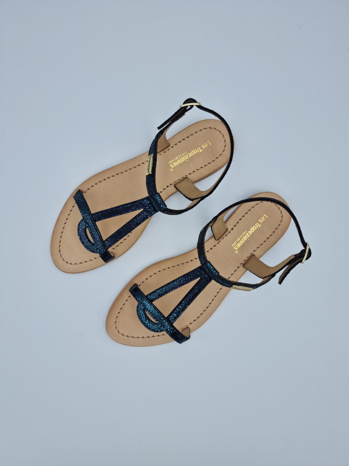 hamat cuir bleu canard