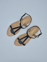 hamat cuir bleu canard