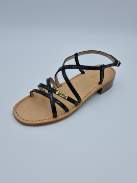 harryna cuir noir/serpent