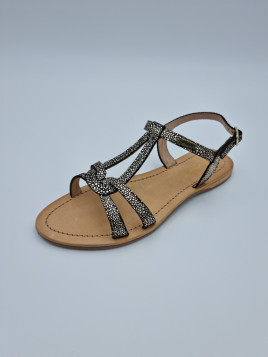 hacklio cuir noir/or