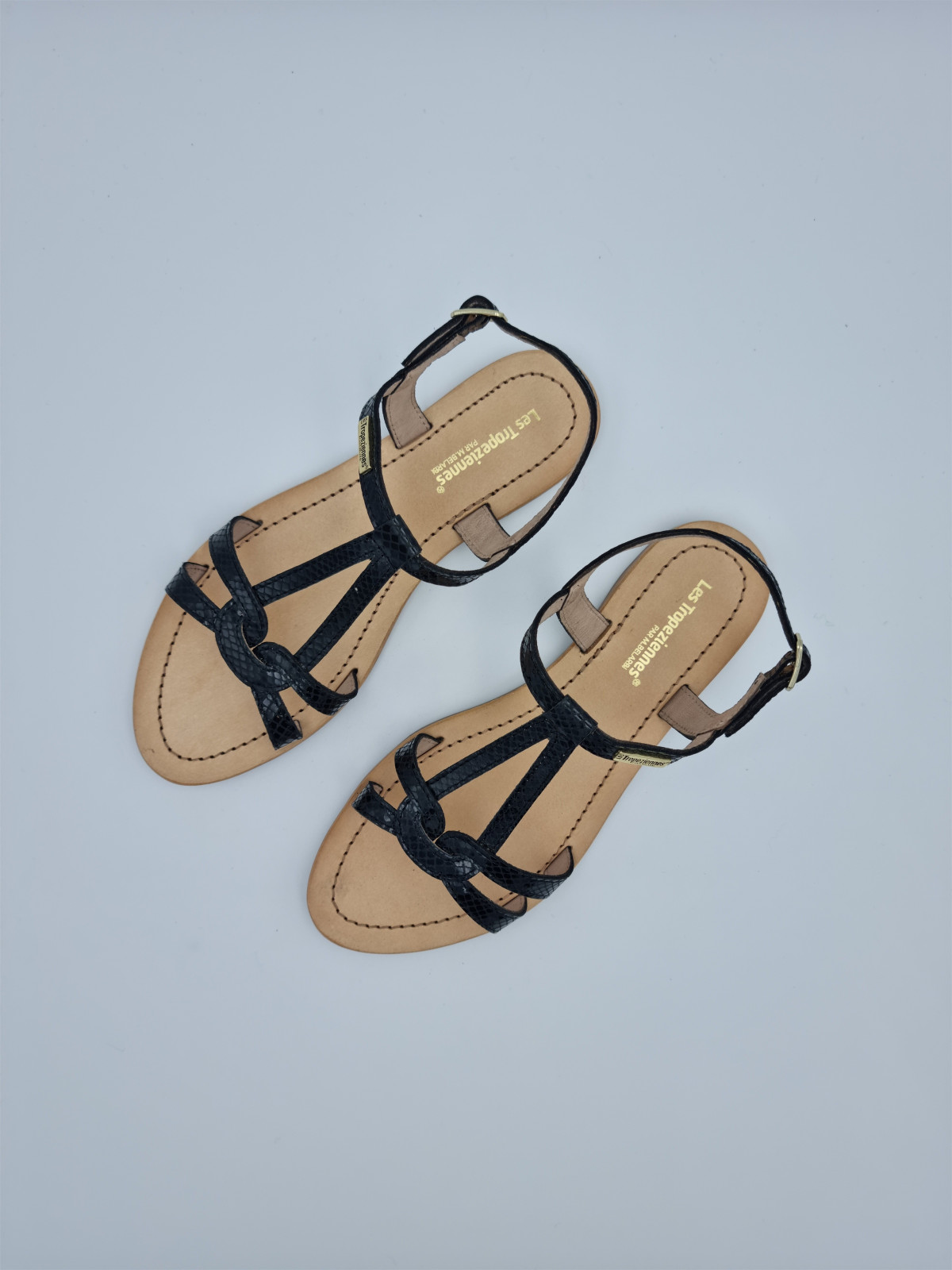 hacklio cuir noir serpent