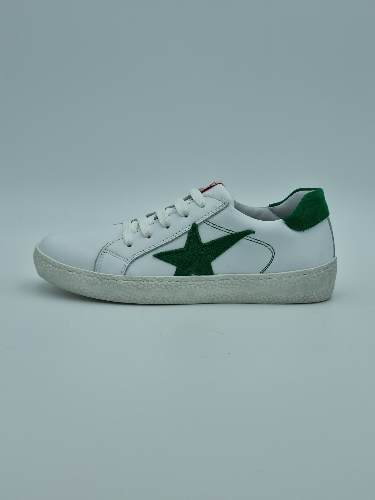 21 301 cuir blanc/vert