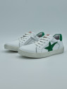21 301 cuir blanc/vert