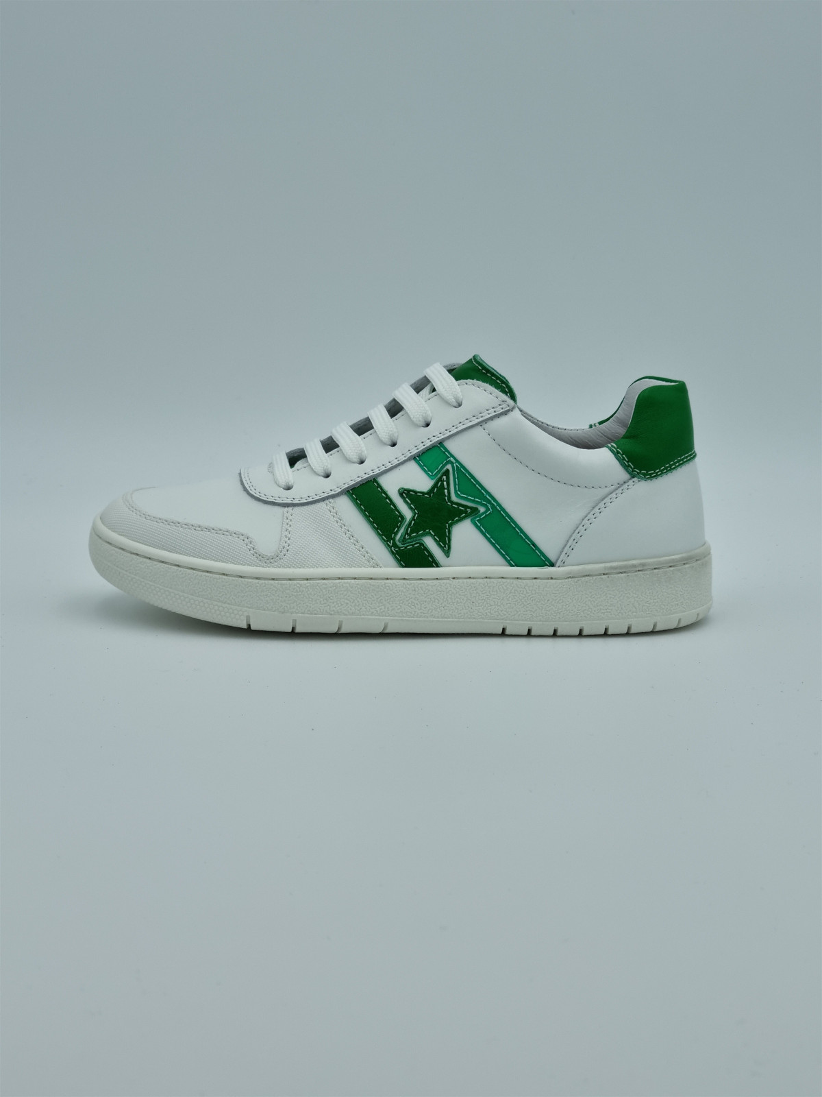 23 312 cuir blanc/vert