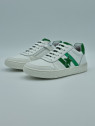 23 312 cuir blanc/vert