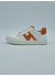 23 312 cuir blanc/orange