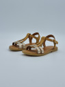 jilou cuir camel/or.
