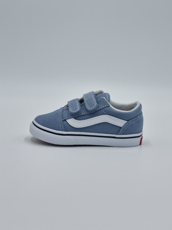 td old skool v textile dusty blue theory