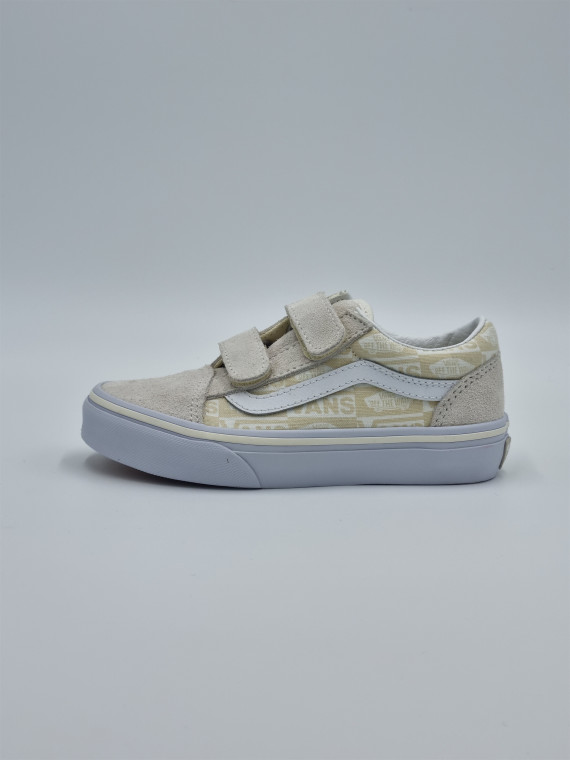 uy old skool v textile marshmallow/true white