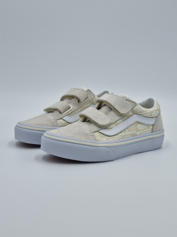 uy old skool v textile marshmallow/true white