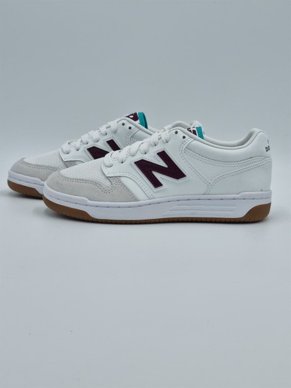 480 j cuir blanc/violet/bleu