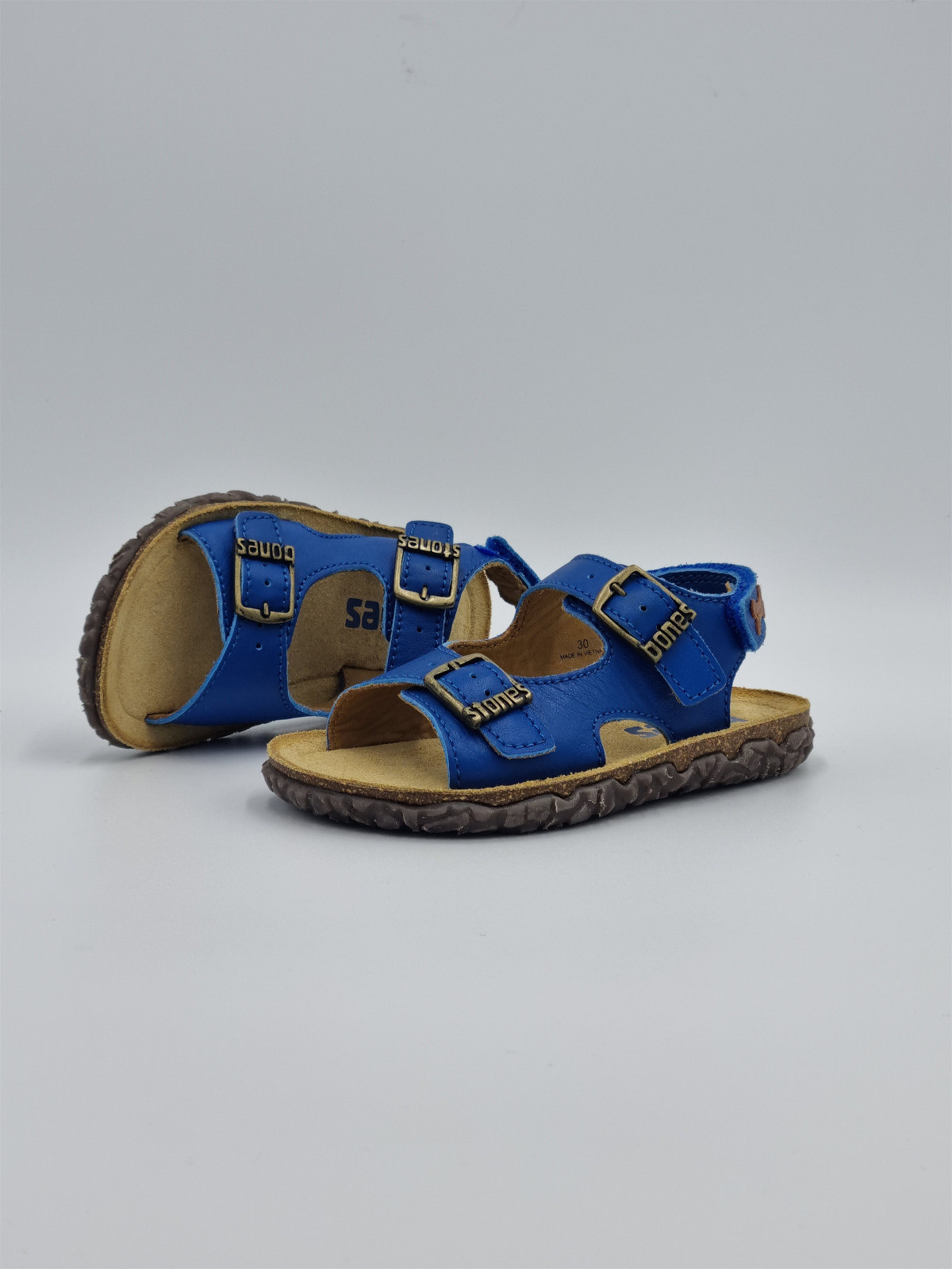 wham cuir electric blue/cognac