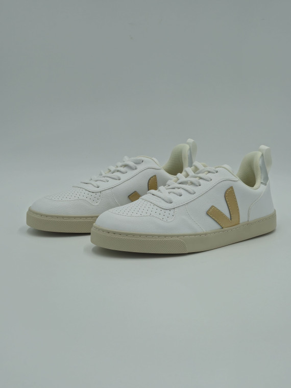 v-10 l textile white_platine_silver