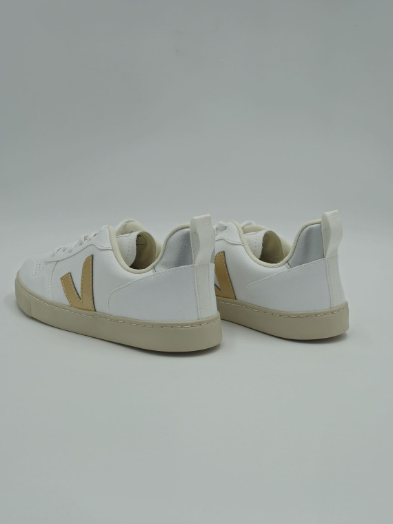 v-10 l textile white_platine_silver