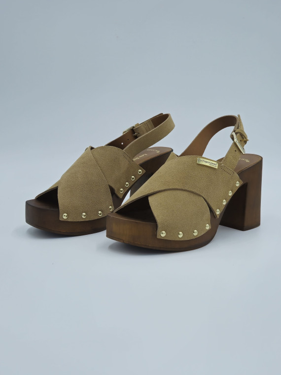 tessy cuir taupe