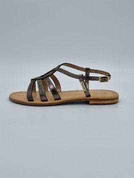 hemily cuir noir/irise