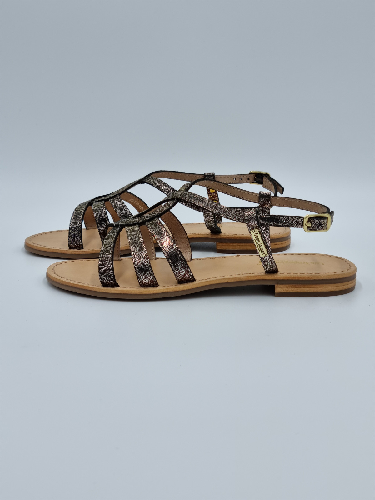 hemily cuir noir/irise