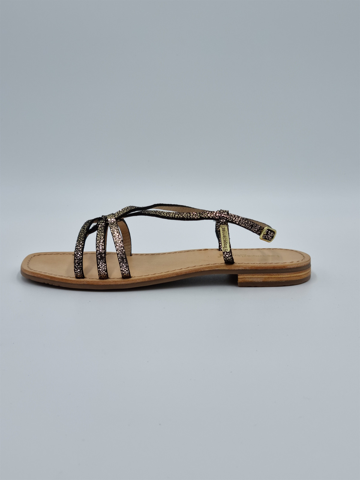 hudon cuir noir/or