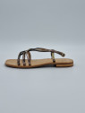 hudon cuir noir/or