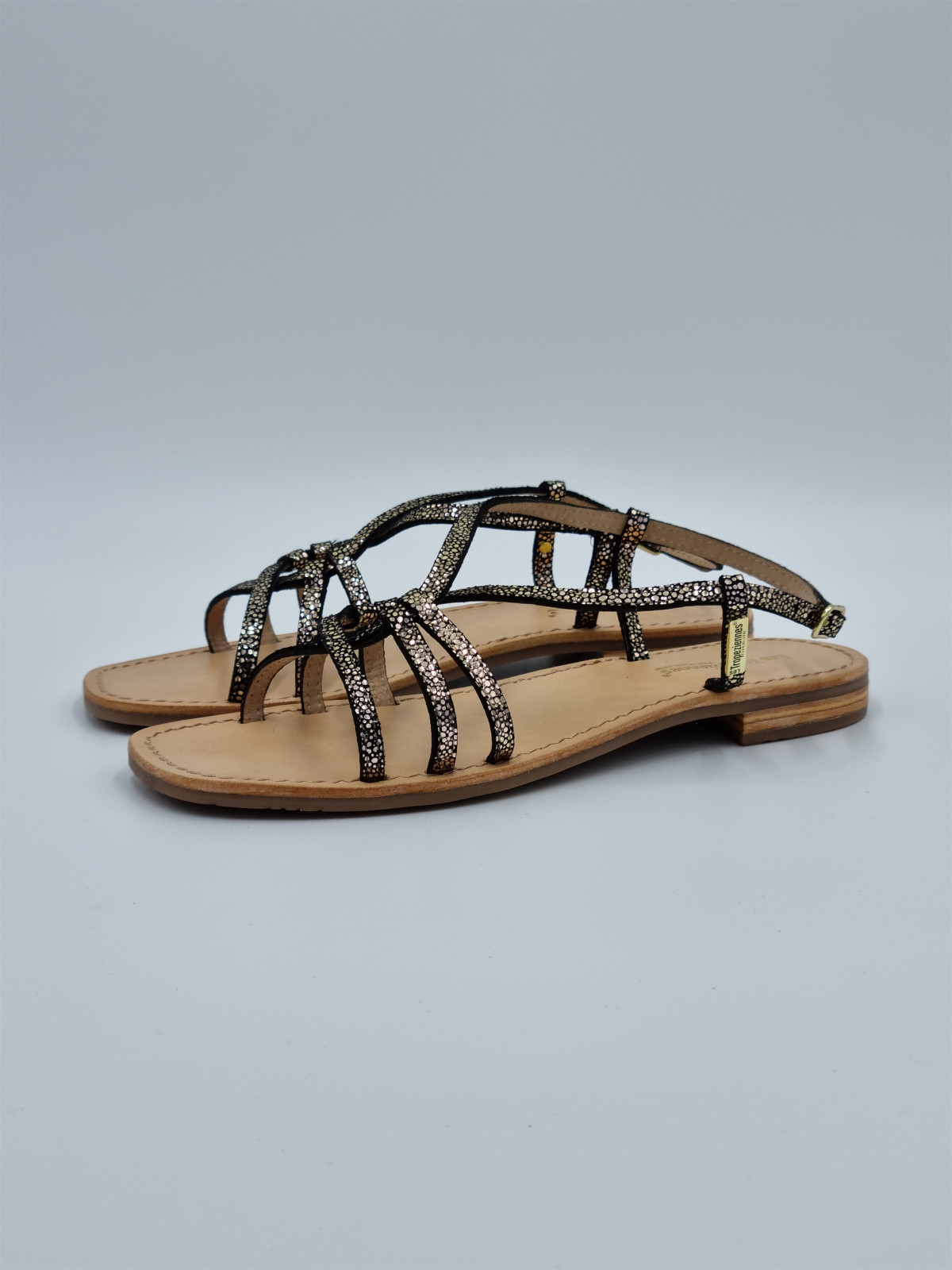hudon cuir noir/or
