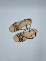 hudon cuir noir/or