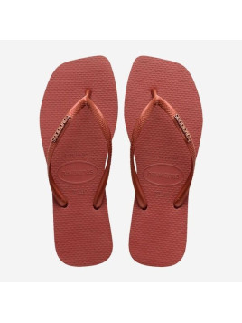 square logo f caoutchouc rose