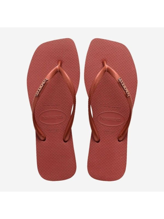 square logo f caoutchouc rose